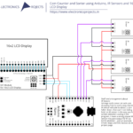 Coin Counter and Sorter using Arduino, IR Sensors and 16×2 LCD Display