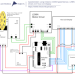 Speedometer using Arduino, LM393 Speed Sensor, L298N Motor Driver and 16×2 LCD Display